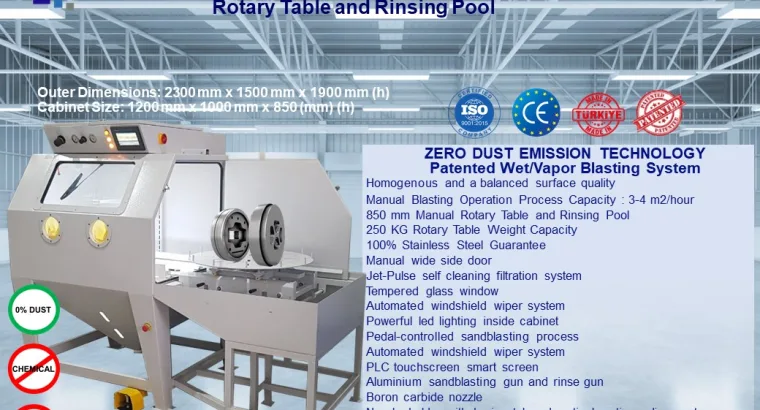 ST8 Manual WetBlasting Cabinet for AL Ext. Dies